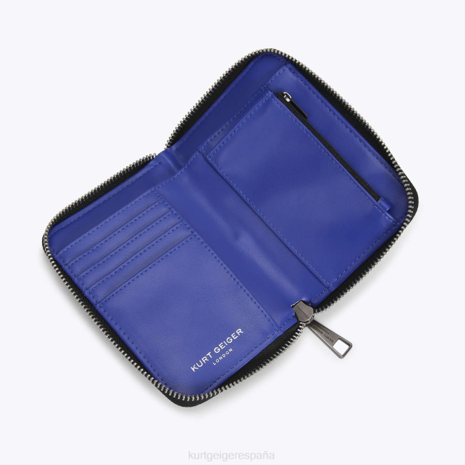 Kurt Geiger mujer cartera pequeña con cremallera london de nailon 2LPR559 | bolsas azul